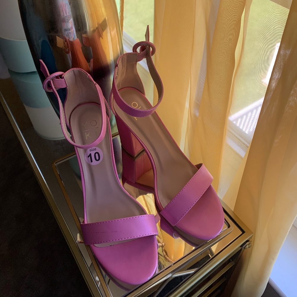 Pink Sandal Heels